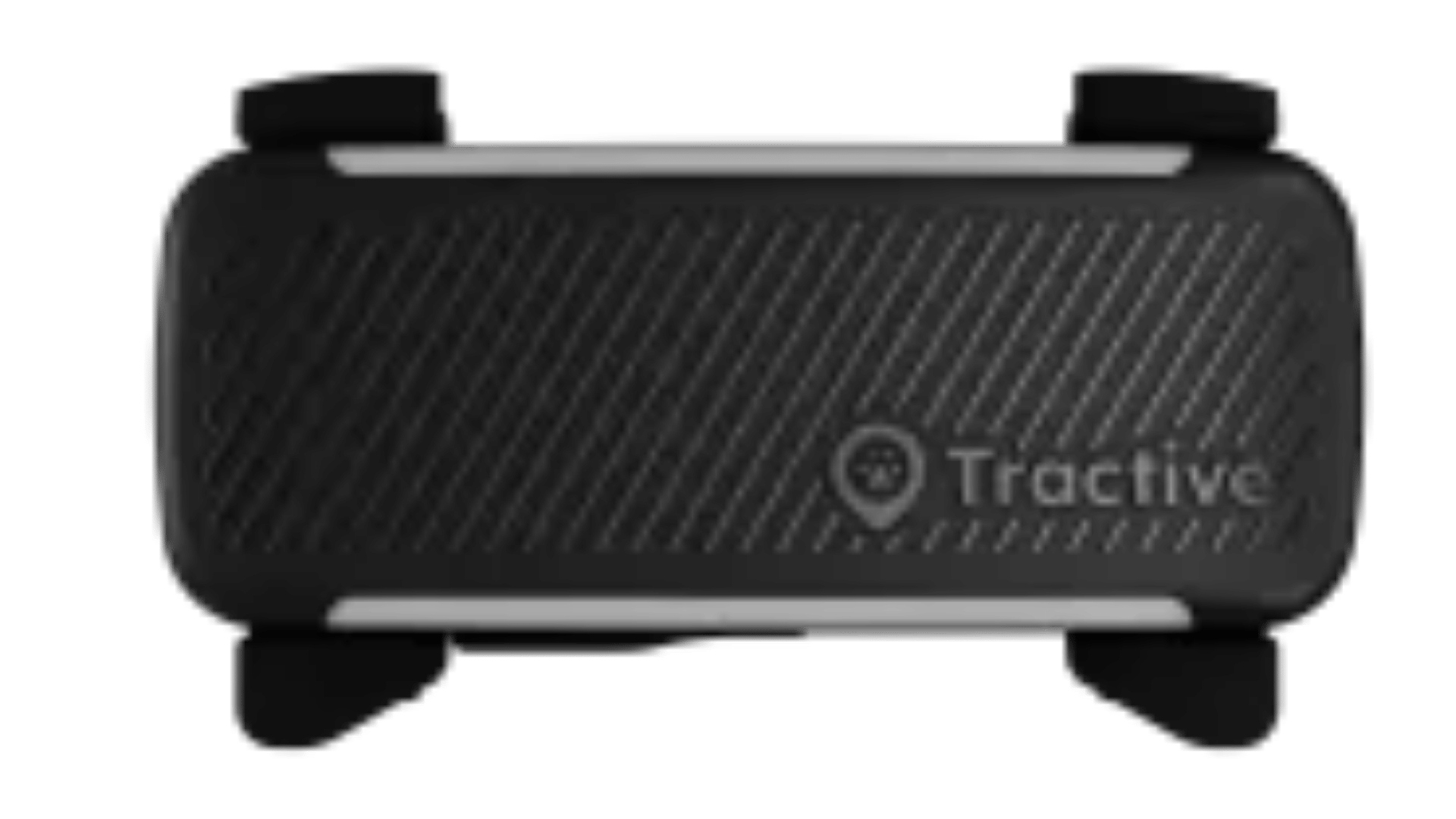 Tractive DOG 6 smart health tracker with textured surface and collar attachment clips