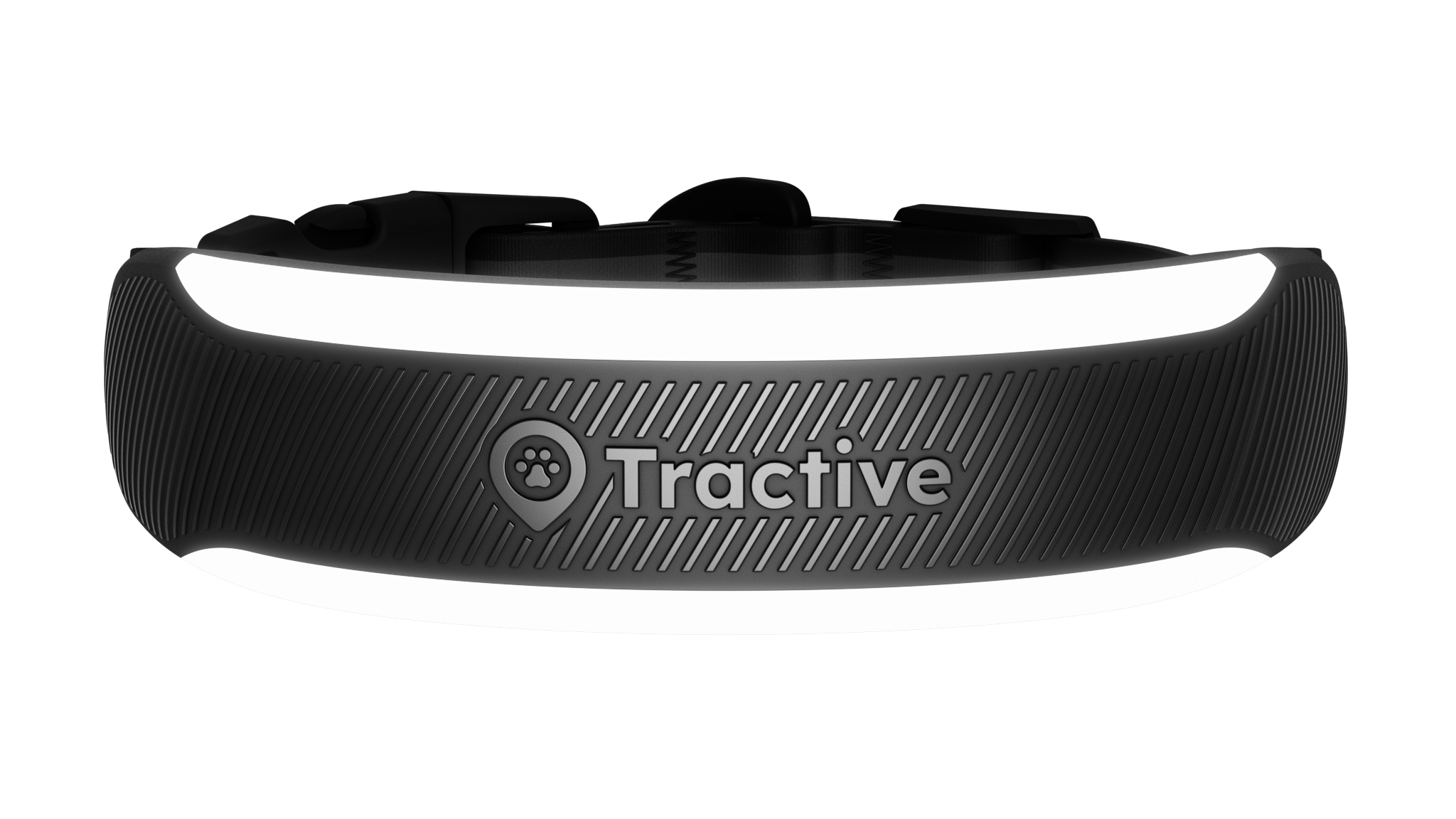 Tractive DOG 6 Mini und CAT 6 Mini smart health Tracker mit strukturierter Oberfläche und integrierter Halsbandbefestigung