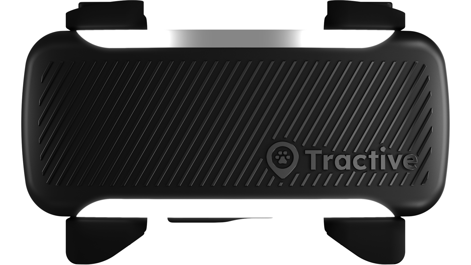 Tractive DOG 6 XL Tracker mit strukturierter Oberfläche und Halsbandbefestigungsclips